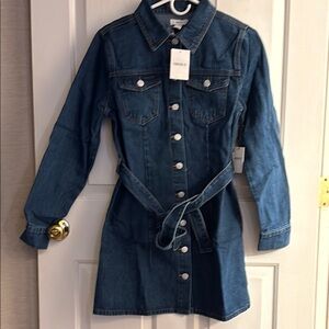 Forever 21 Dark Blue Denim Dress